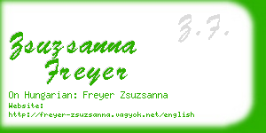 zsuzsanna freyer business card